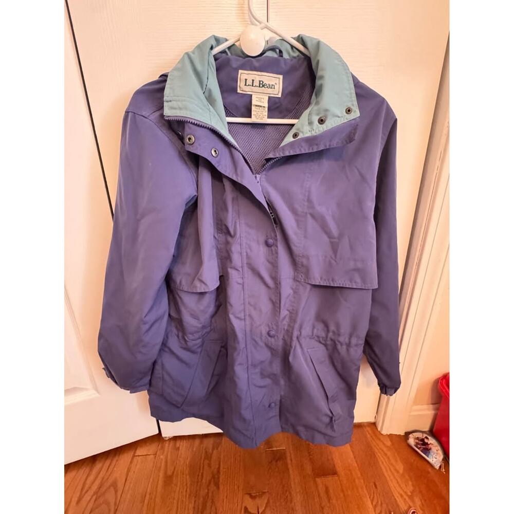 L.L. Bean Women's Slate Blue Windbreaker Jacket Size Small